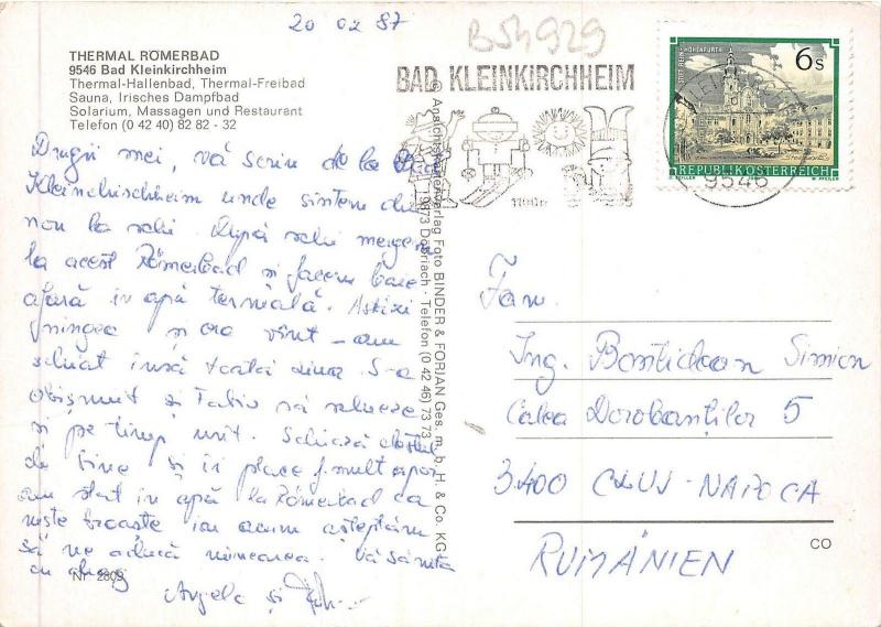 B54929 thermal Romerbad Bad Kleinkirchheim  germany