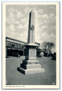 1949 The Cenotaph Susex New Brunswick Canada Cody's NB Vintage Postcard 