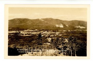 NH - North Conway.  Moat Mountain & the Ledges from Mt Cranmore   RPPC