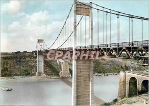 Postcard Modern Britain A La Roche Bernard New Bridge, overlooking the estuar...