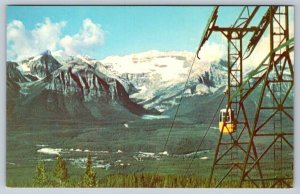 Gondola Lifts, Lake Louise, Banff National Park Alberta, Vintage 1961 Postcard