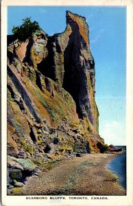 VINTAGE POSTCARD SCARBORO BLUFFS TORONTO CANADA WHITE BORDER c. 1925-1930