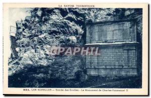 Ladders - Caves Entrance - Charles Emmanuel II Monument - Old Postcard