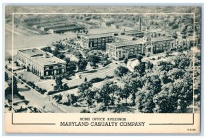 c1940's Home Office Buildings Maryland Casualty Company Baltimore MD Postcard