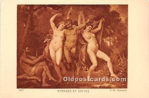 Nymphes Et Satyre Sevestre Nude Unused 