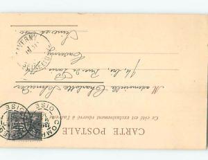 1900 postcard AVENUE DES BEAUX MONTS Compiegne - Oise France F5137