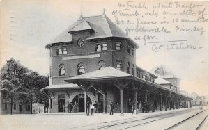 J44/ Middletown New York Postcard c1910 Railroad Depot 321