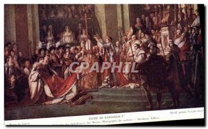 Old Postcard History Napoleon 1st Coronation Louvre Museum David