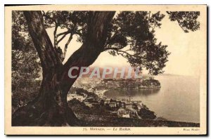 Old Postcard Monaco Rocher