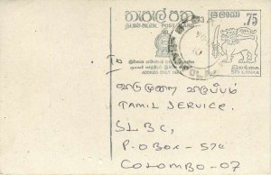 Entier Postal Stationery Postal Sri Lanka Ceylon Lion