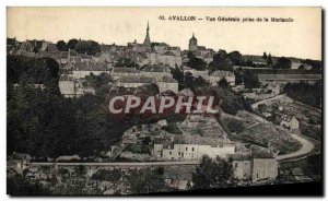 Old Postcard Avallon Vue Generale Taking Of Morlande