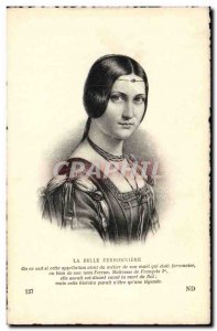 Old Postcard Belle Ferronniere