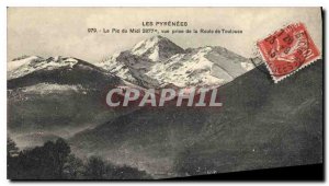 Old Postcard The Pic du Midi view from the Toulouse road
