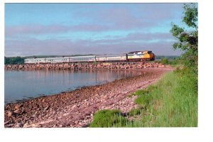 VIA Railway Train, Sydney Harbour, Balls Creek, Cape Breton, Nova Scotia