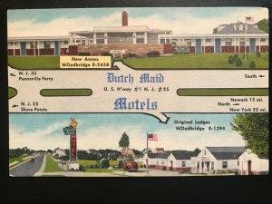 Vintage Postcard 1930-1945 Dutch Maid Motels U.S. H'way #1 Woodbridge New Jersey 