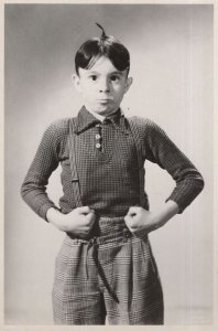 Buckwheat American 1950s Braces Old Fashion Comic RPC Postcard