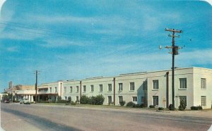 El Patio Motel roadside San Angeleno Texas Wallace Dexter Postcard 12497