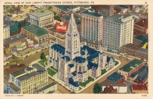 USA Aerial View Of East Liberty Presbyterian Church Pittsburgh 05.18