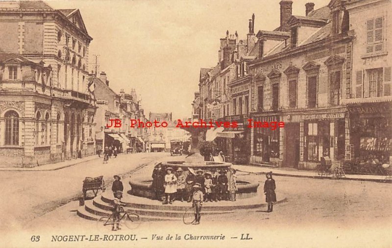 France, Nogent-Le-Rotrou, Vue de la Charronnerie,Street Scene,Levy Fils LL No 63