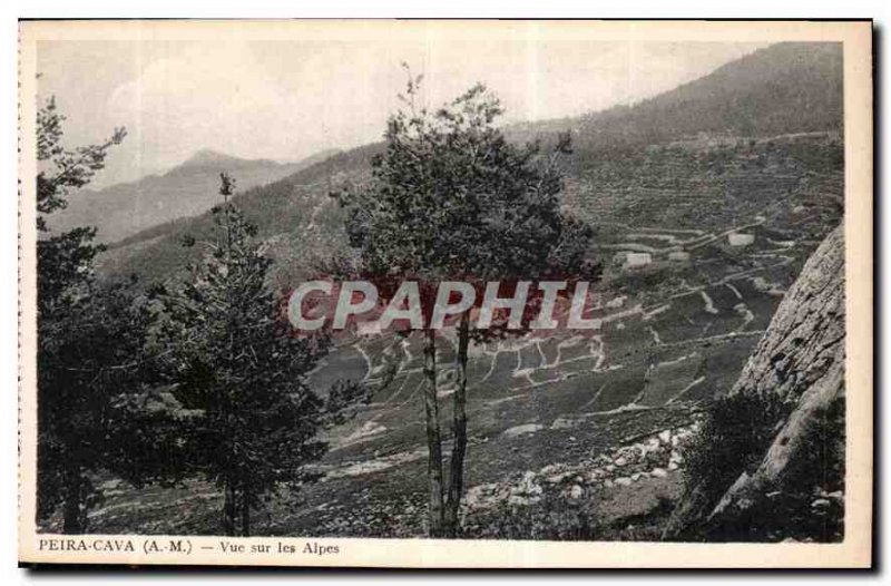 Postcard Old Peira Cava M A view of the Alps