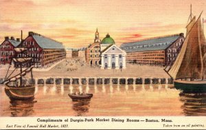 Massachusetts Boston Durgin Park Dining Room Mural