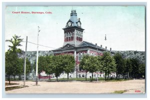 Vintage Court House, Durango, Colo. Postcard F113E