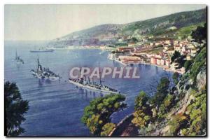 Old Postcard Villefranche La Rade and the City Corniche Views