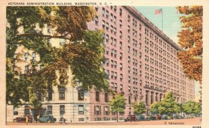 Vintage Postcard Veterans Administration Building Landmark Washington DC TWNC