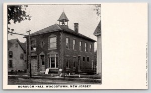 Fire Station Woodstown New Jersey Borough Hall c1905 Postcard E25