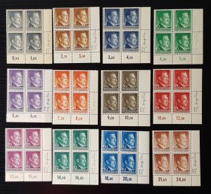 GERMANY THIRD 3rd REICH WWII OCC POLAND GENERAL GOVERNMENT STAMP SET HITLER MNH