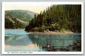 Lake  Waha  Idaho    Postcard  c1920