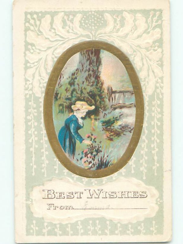 Divided-Back PRETTY WOMAN Risque Interest Postcard AA8351