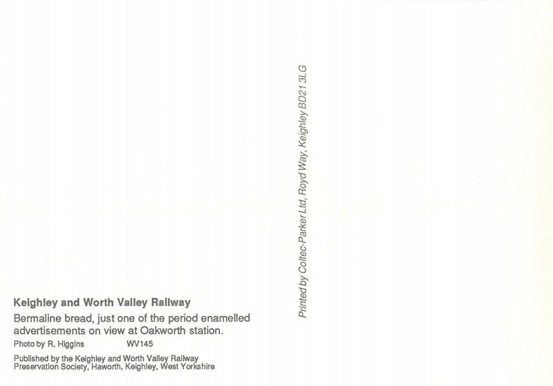 Bermaline bread poster advertising postcard