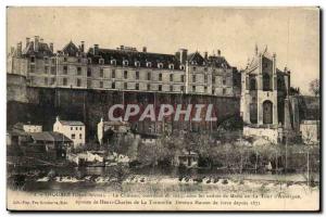 Thouars Old Postcard The castle