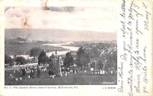 Juniata River from Cemetery McVeytown, Pennsylvania PA