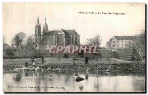 Old Postcard Pontmain The Chaplains Park