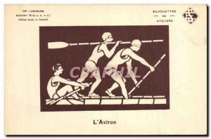 Old Postcard Rowing