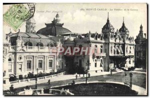 Old Postcard Monte Carlo Theater And Casino