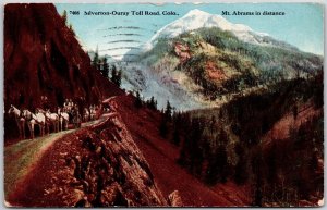 Silverton-Ouray Toll Road Colorado Mt Abrams In Distance Horse Carriage Postcard