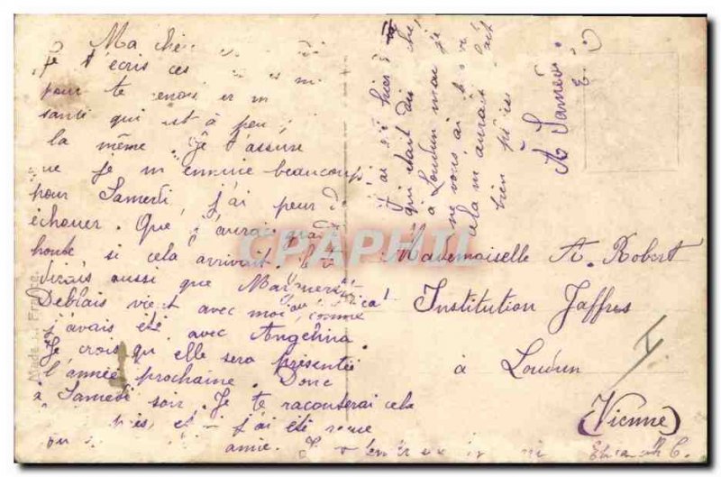 Old Postcard Fun Children Bebe Train