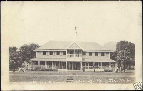 St Kitts, BASSETERRE, Home of Administrator 1920s RPPC