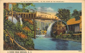 An Old Water Wheel In The Heart of Mountains Brevard, North Carolina USA View...