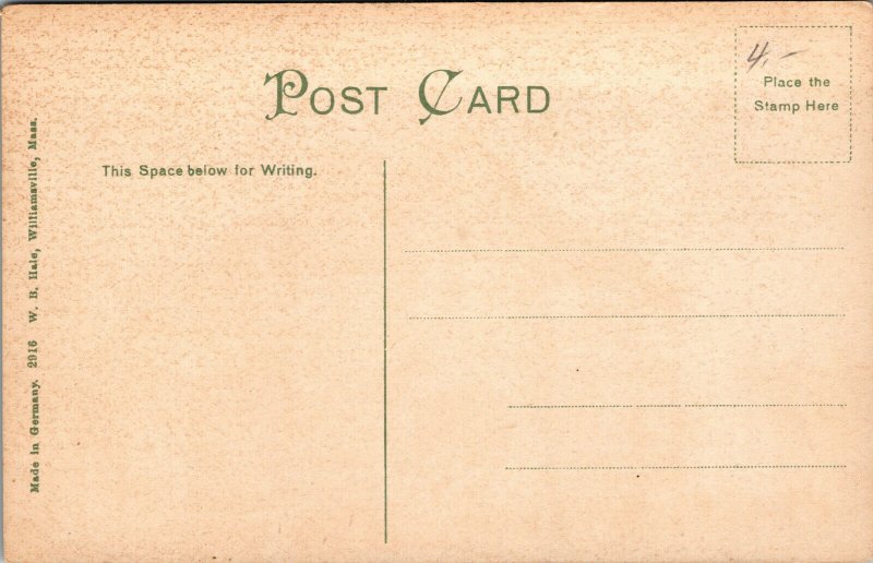Vtg 1910s Central School Orange Massachusetts MA Unused Antique Postcard
