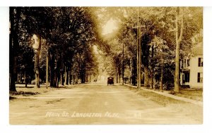 NH - Lancaster. Main Street     RPPC