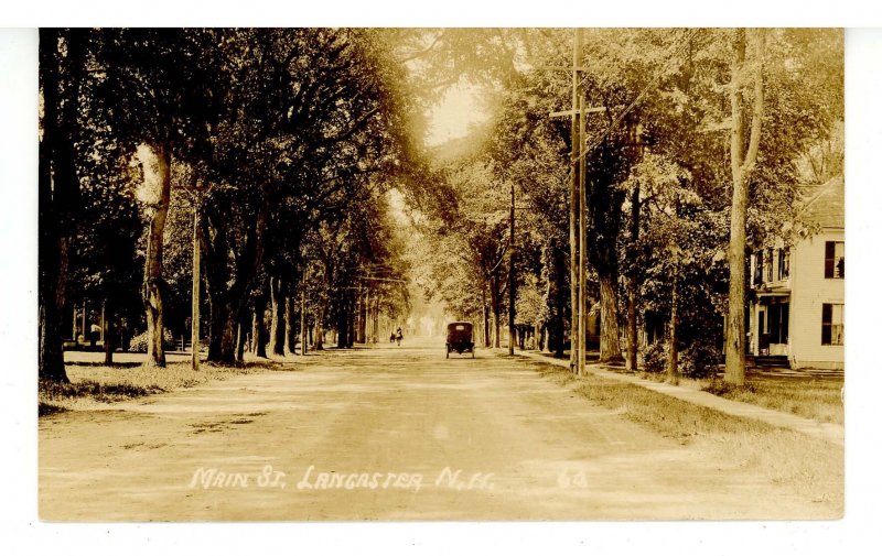 NH - Lancaster. Main Street     RPPC