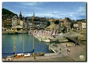 Modern Postcard Honfleur Quai Ste Catherine and Lieutenancy