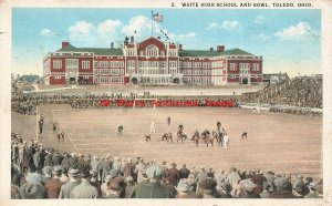 OH, Toledo, Ohio, Waite High School & Bowl, 1924 PM, Curteich No R-91258