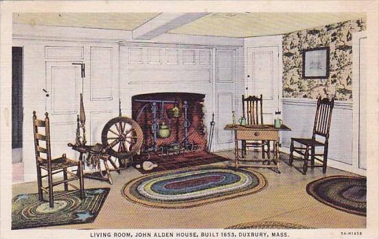 Living Room John Alden House Built 1653 Duxbury Massachusetts