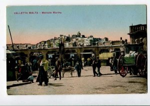 3078950 MALTA Valetta mercato Marina Vintage colorful PC