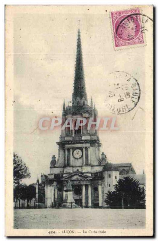 Lucon Old Postcard The cathedral